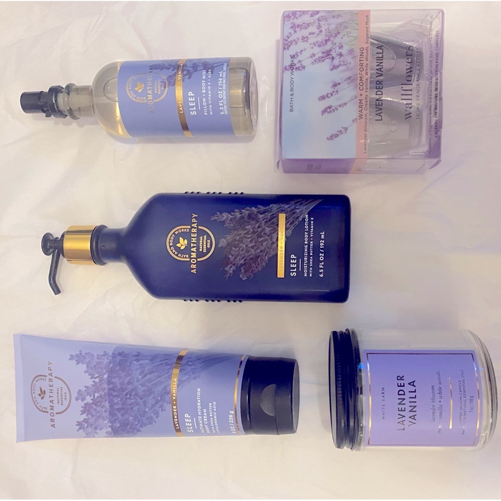 Bath & Body Works 💜 Lavender Sleep Gift Set! Includes everything pictured 🛁